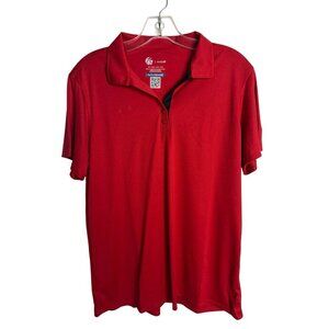 Chick-Fil-A Uniform Shirt Women’s Red Short Sleeve Polo Team Style Oobe New L